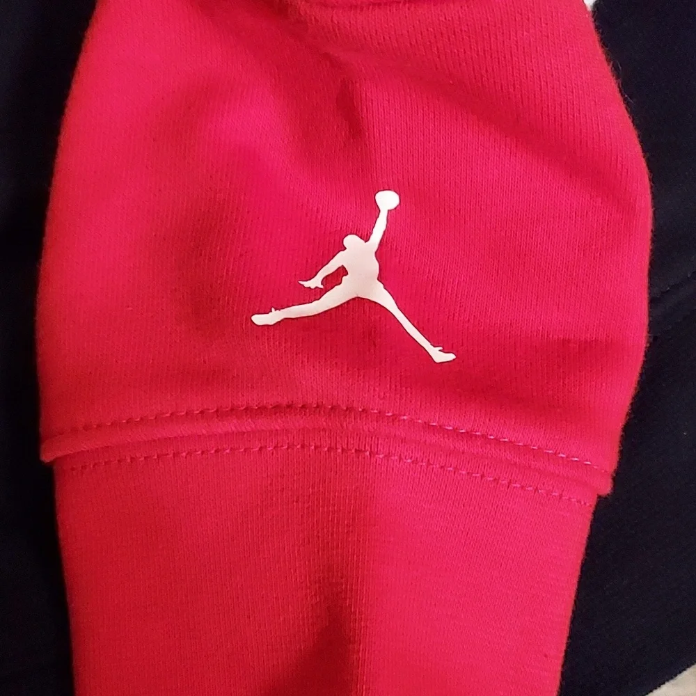 Kids Nike Black and Red Hoodie Size M In Toddler